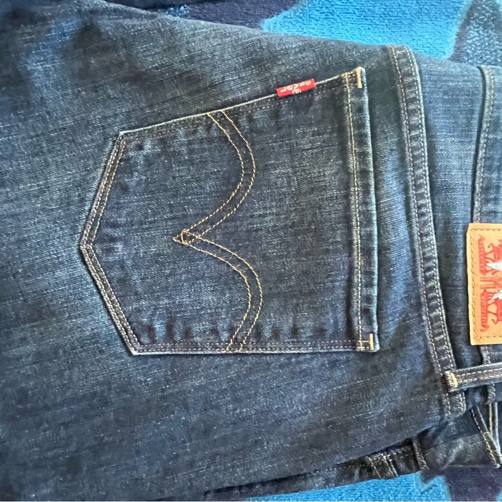 Levi's Dark Indigo Straight Jeans